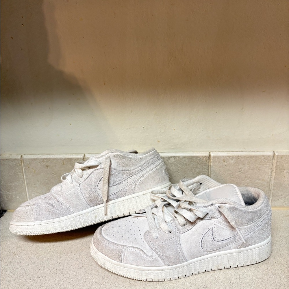 Nike Light Tan Low-Top suede Sneakers